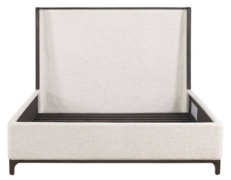 Verona Smoky Espresso/Cream Upholstered Modern Bedroom Set from Steve Silver - Luna Furniture