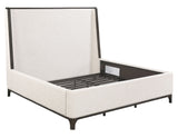 Verona Cream Upholstered King Bed