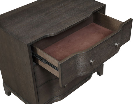 Verona Smoky Espresso/Cream Upholstered Modern Bedroom Set from Steve Silver - Luna Furniture