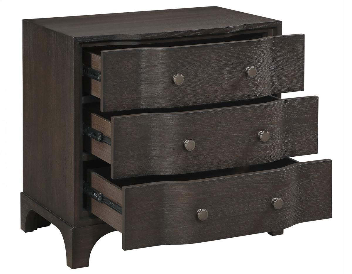Verona Espresso Nightstand with Integrated USB Power Center