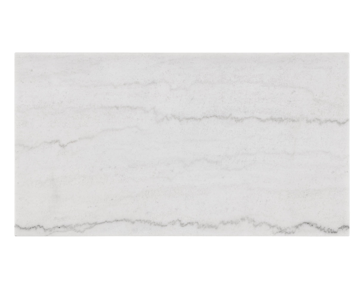 Vida Black/White Marble Top Sofa Table from Steve Silver - Luna Furniture