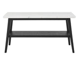 Vida Black/White Marble Top Sofa Table from Steve Silver - Luna Furniture