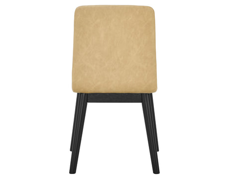 Vida Sand Vegan Leather Side Chair, Sand, Set of 2 from Steve Silver - Luna Furniture