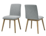 Vida Gray Upholstered Side Chair, Set of 2 from Steve Silver - Luna Furniture