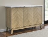 Vida Brown Marble Top Server from Steve Silver - Luna Furniture
