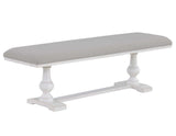 Warren White 60″ Upholstered Dining Bench