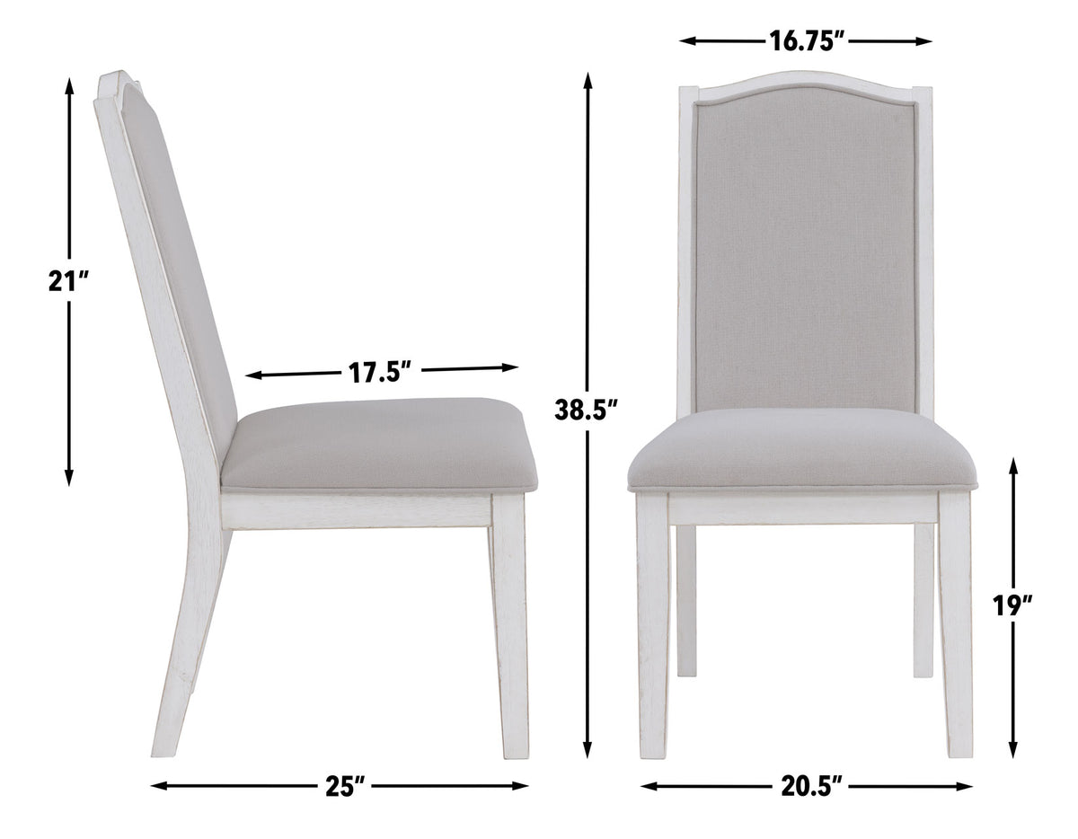 Warren 6-Piece 72-90″ Rectangular Dining Set from Steve Silver - Luna Furniture