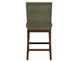Zen 24″ Counter Chair, Green Velvet, Set of 2 from Steve Silver - Luna Furniture