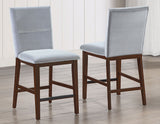 Zen 24″ Counter Chair, Gray Velvet, Set of 2 from Steve Silver - Luna Furniture