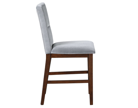 Zen Gray Velvet 24″ Counter Chair, Set of 2 from Steve Silver - Luna Furniture