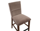 Zen 24″ Counter Chair, Brown Velvet, Set of 2 from Steve Silver - Luna Furniture