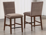 Zen 24″ Counter Chair, Brown Velvet, Set of 2 from Steve Silver - Luna Furniture