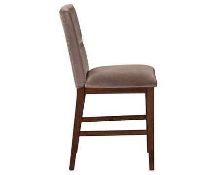 Zen Brown Velvet 24″ Counter Chair, Set of 2 from Steve Silver - Luna Furniture