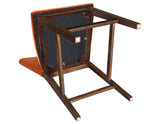 Zen 24″ Counter Chair, Orange Velvet, Set of 2 from Steve Silver - Luna Furniture