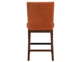 Zen 24″ Counter Chair, Orange Velvet, Set of 2 from Steve Silver - Luna Furniture