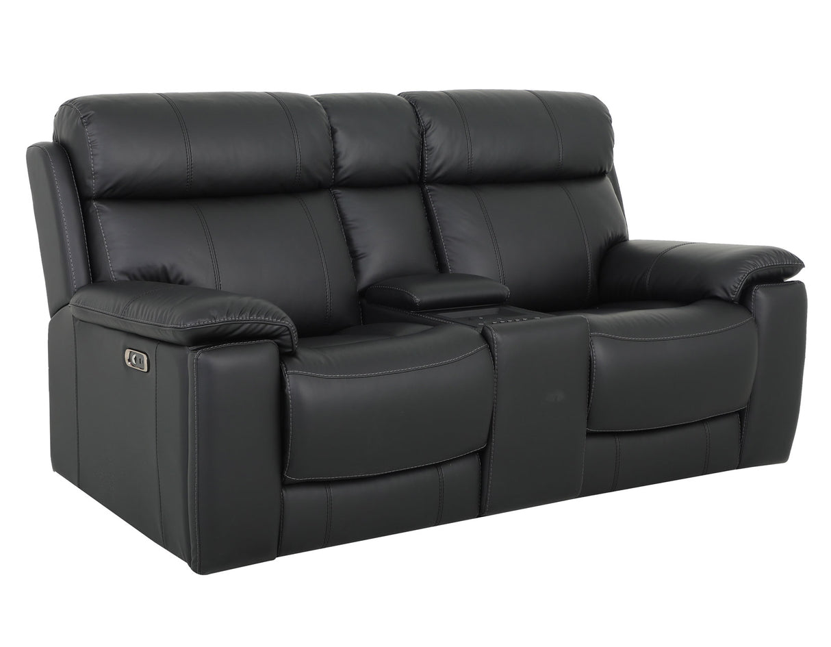 Zenith Power Home Theater Reclining Console Loveseat, Built-in Speakers, Vibration from Steve Silver - Luna Furniture