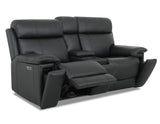Zenith Power Home Theater Reclining Console Loveseat, Built-in Speakers, Vibration from Steve Silver - Luna Furniture