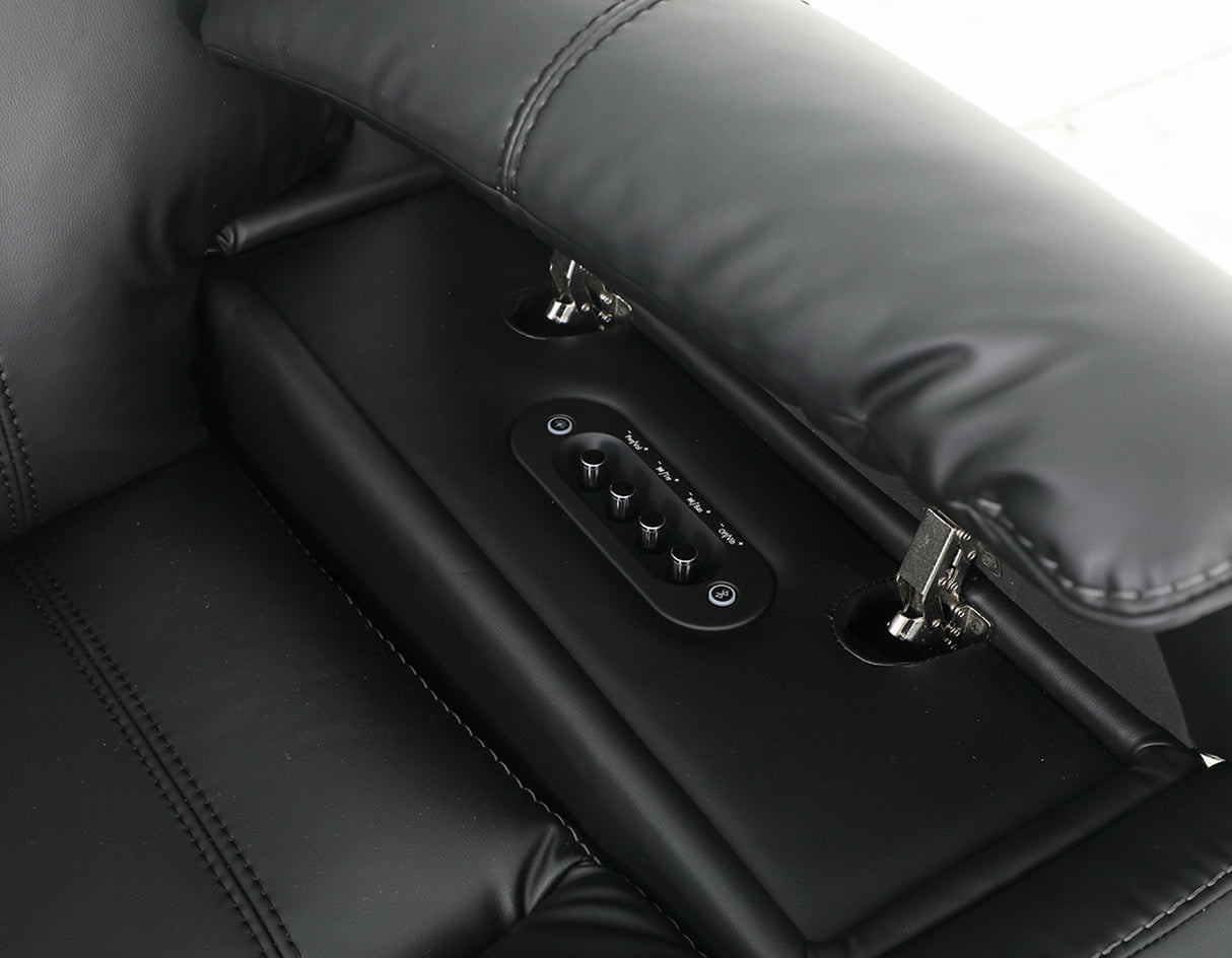Zenith Power Home Theater Reclining Console Loveseat, Built-in Speakers, Vibration from Steve Silver - Luna Furniture