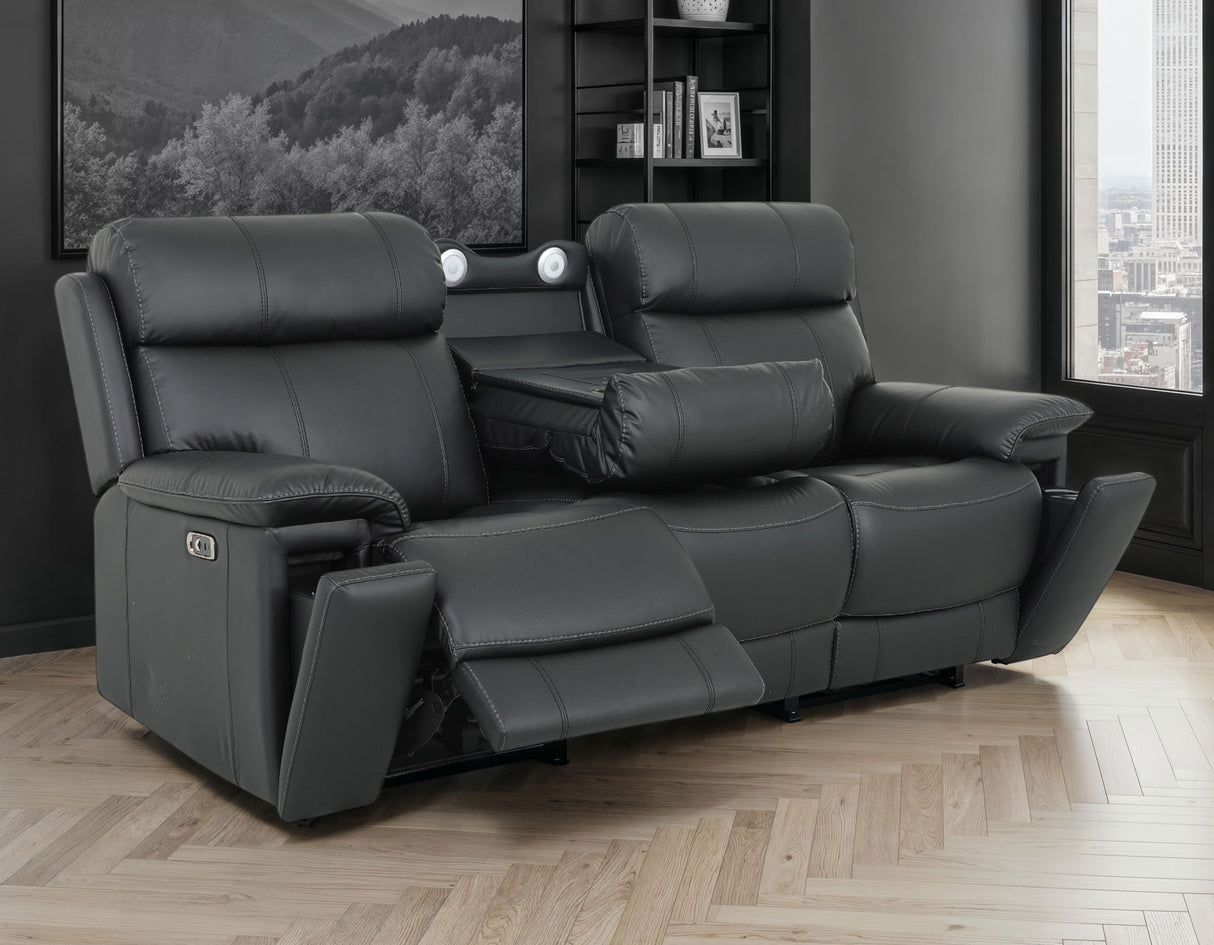 Zenith Power Home Theater Sofa with Built-In Speakers, Lighting and Vibration. from Steve Silver - Luna Furniture