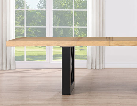Magnolia Oak/Black 5-Piece 72-108-inch Dining Set from Steve Silver - Luna Furniture