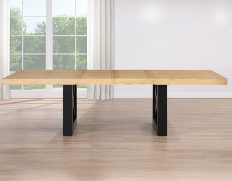 Magnolia Oak/Black 5-Piece 72-108-inch Dining Set from Steve Silver - Luna Furniture