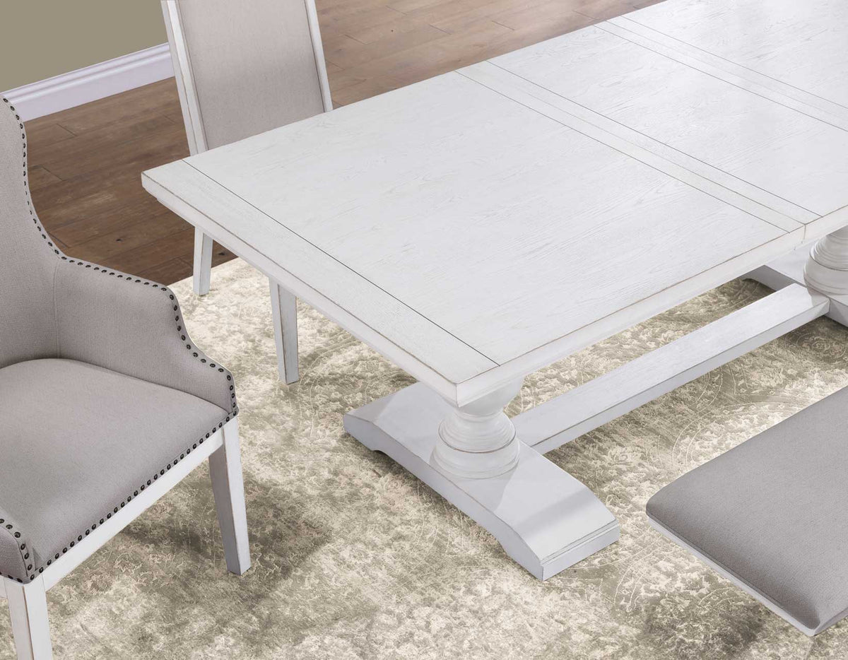 Warren 6-Piece 72-90″ Rectangular Dining Set from Steve Silver - Luna Furniture