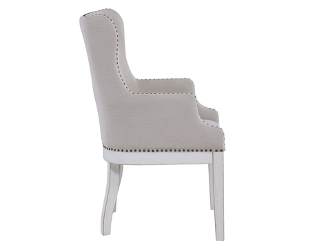 Warren White/Gray Transitional Dining Room Set from Steve Silver - Luna Furniture