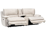 Olsen 3-Piece Dual-Power Reclining Set, Dove – Sofa, Loveseat, Recliner from Steve Silver - Luna Furniture