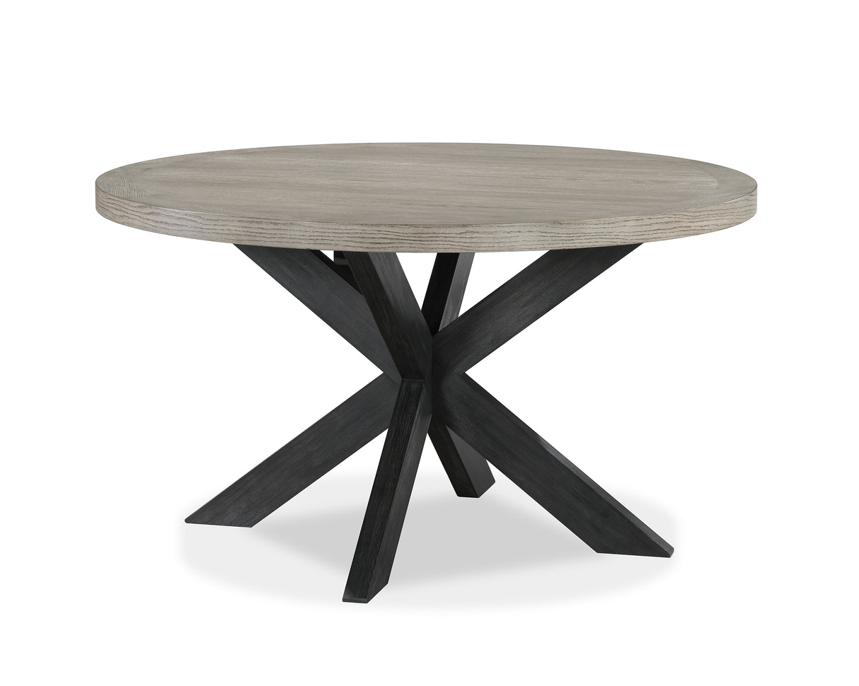 Stevens Charcoal Black/Light Brown Dining Table from Crown Mark - Luna Furniture