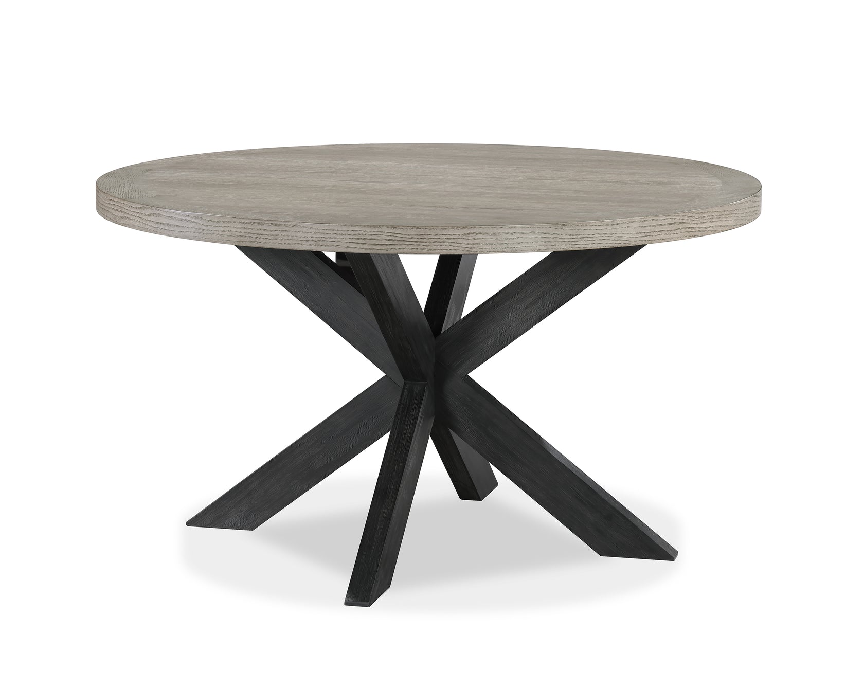 Stevens Charcoal Black/Light Brown Dining Table from Crown Mark - Luna Furniture