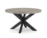 Stevens Charcoal Black/Light Gray Round Dining Set from Crown Mark - Luna Furniture