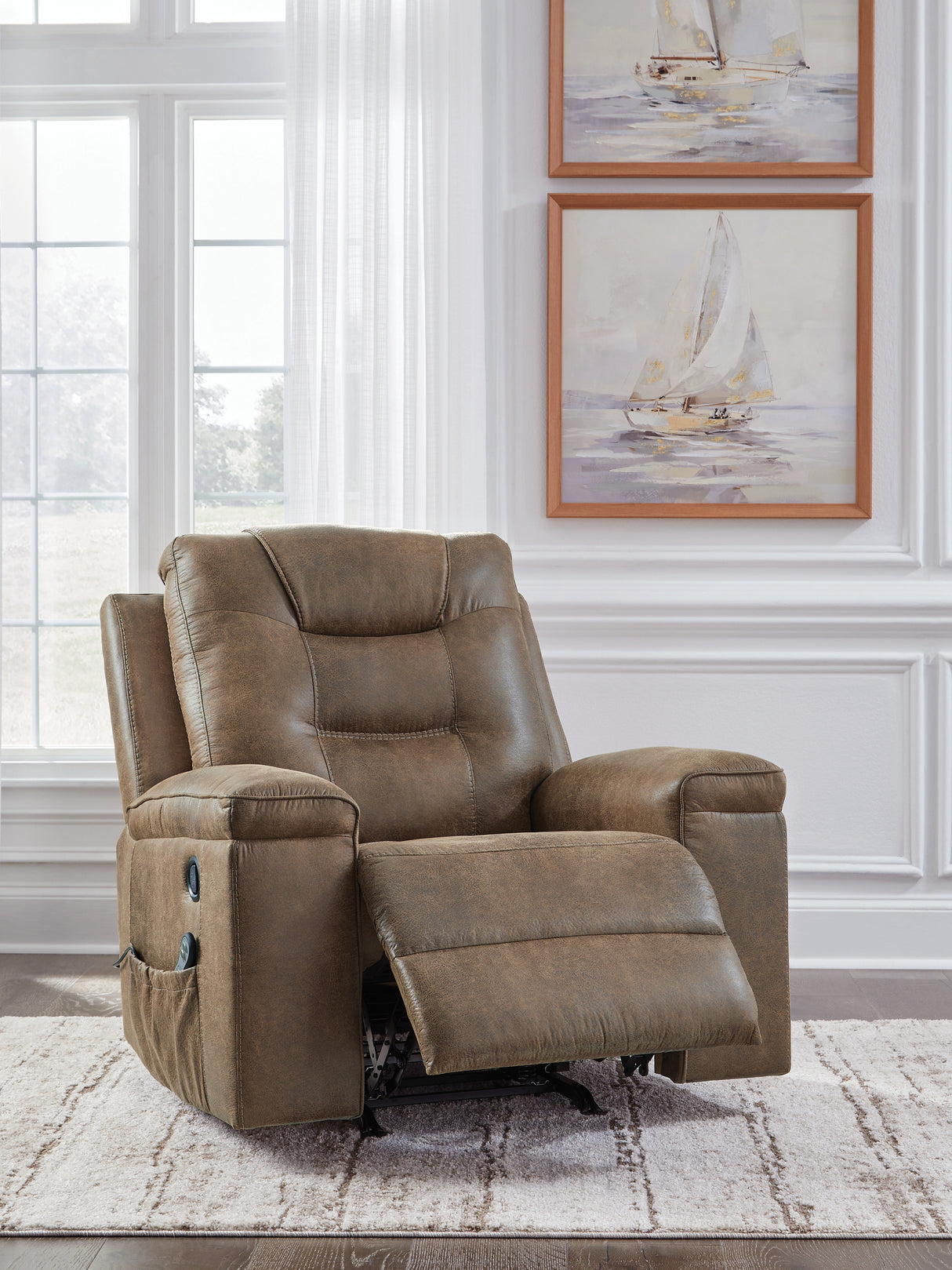 Stockworth Earth Recliner from Ashley Furniture - Luna Furniture