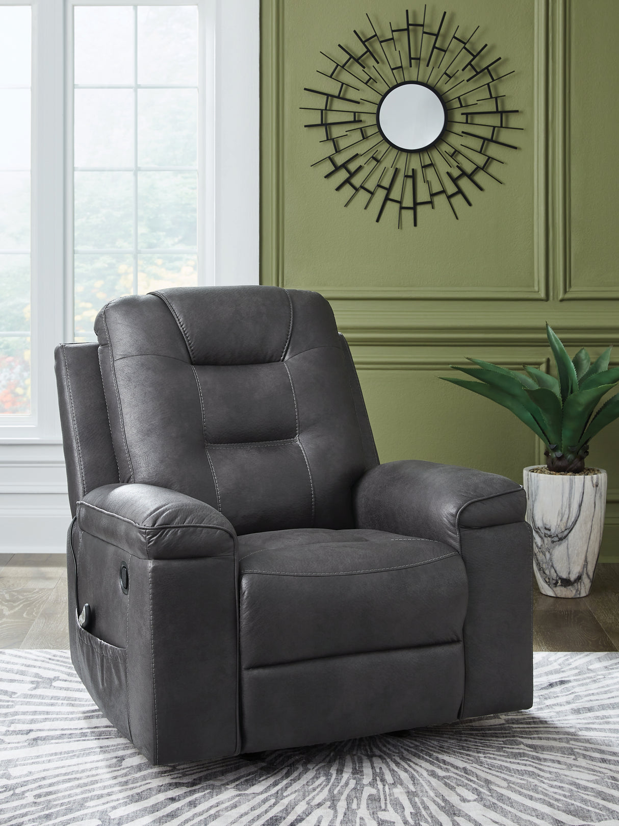 Stockworth Granite Recliner from Ashley Furniture - Luna Furniture