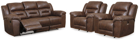 Stoneland Reclining Sofa and 2 Power Recliners from Ashley - Luna Furniture