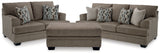 Stonemeade Nutmeg Sofa, Loveseat and Ottoman from Ashley - Luna Furniture