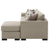 Storey Camel Upholstered Sleeper Sectional Chaise Sofa from Coaster - Luna Furniture
