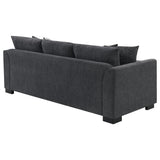 Storey Dark Gray Upholstered Sleeper Sectional Chaise Sofa from Coaster - Luna Furniture