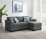 Storey Gray Upholstered Sleeper Sectional Chaise Sofa from Coaster - Luna Furniture