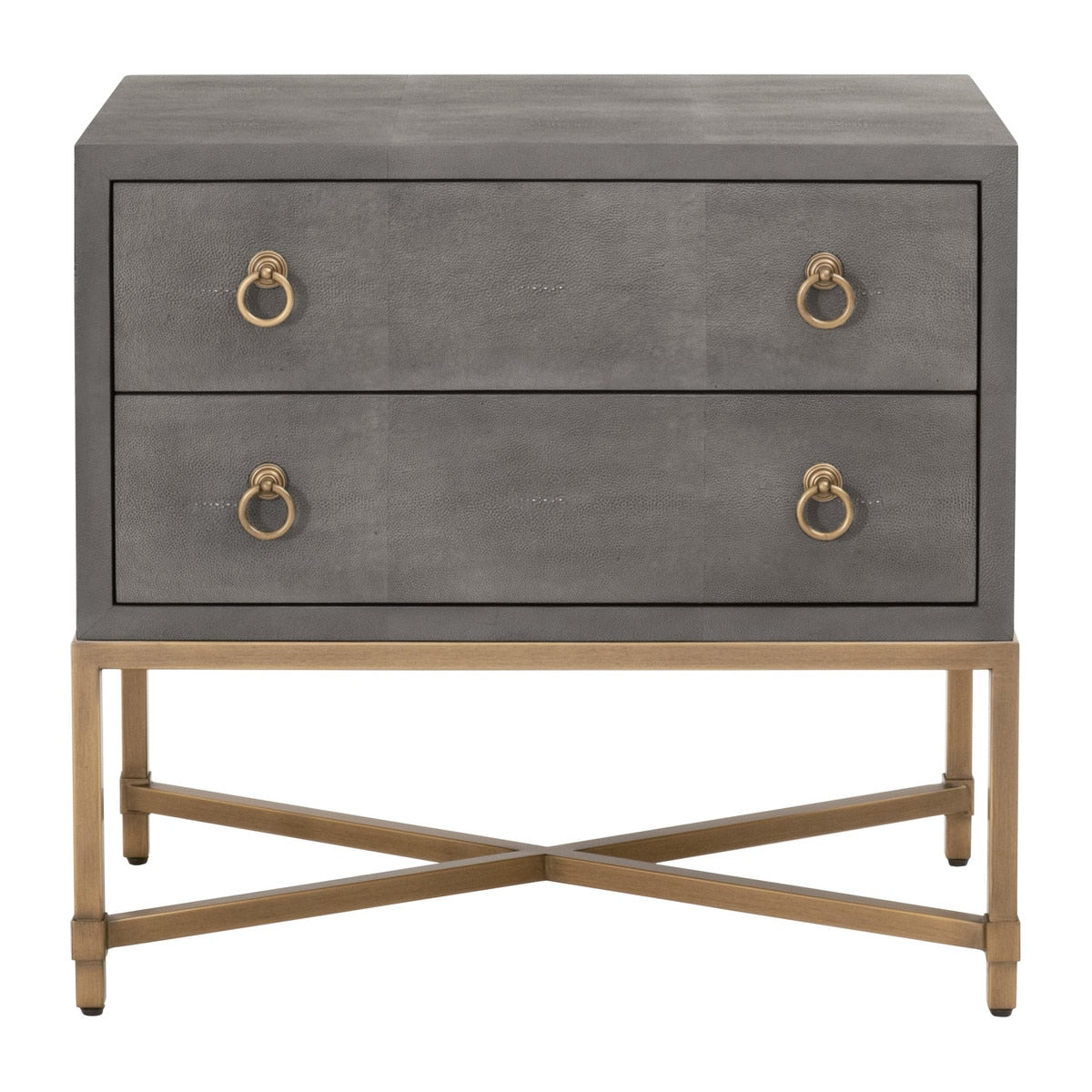 Strand Shagreen 2-drawer Nightstand from Essentials For Living - Luna Furniture