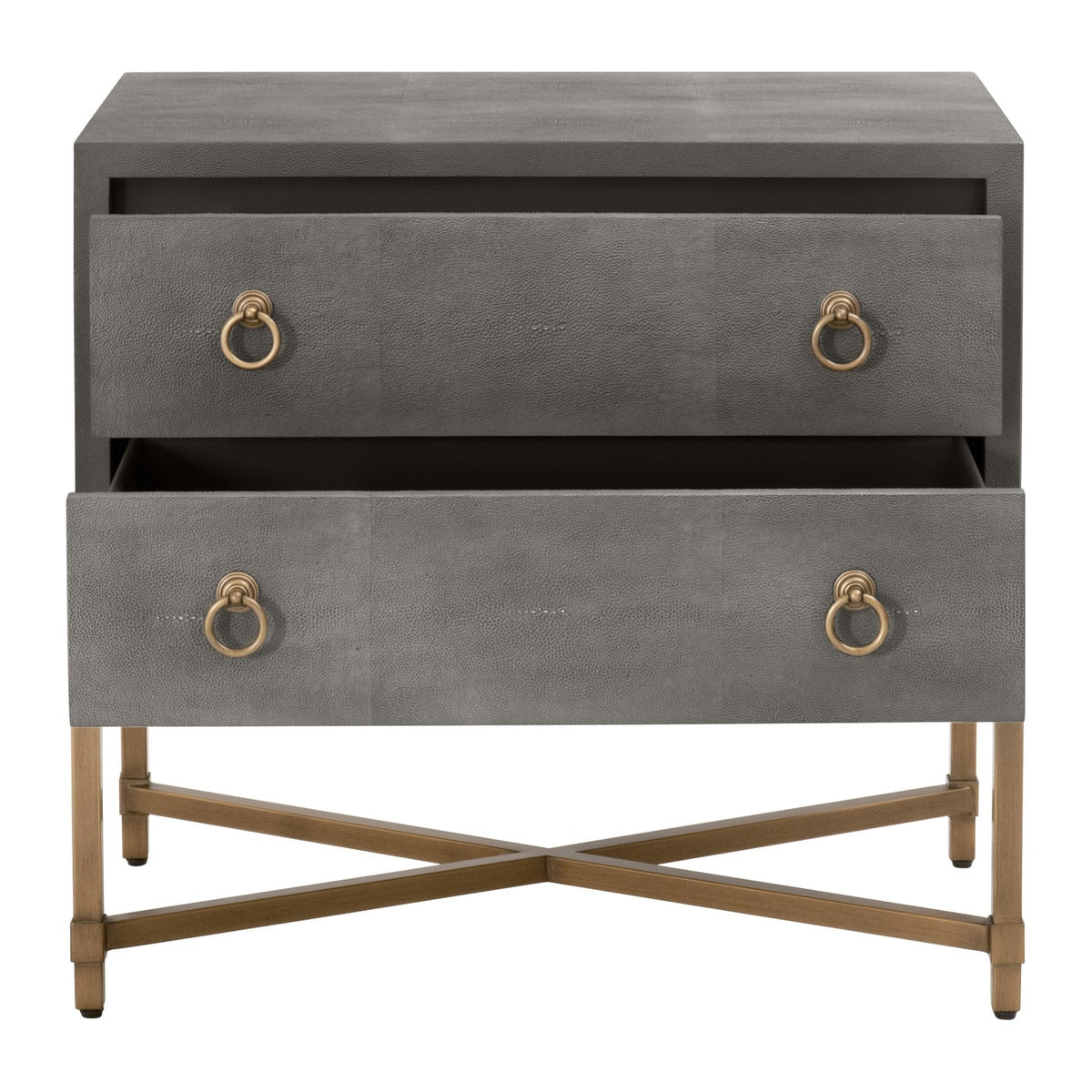 Strand Shagreen 2-drawer Nightstand from Essentials For Living - Luna Furniture