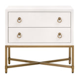 Strand Shagreen 2-drawer Nightstand from Essentials For Living - Luna Furniture