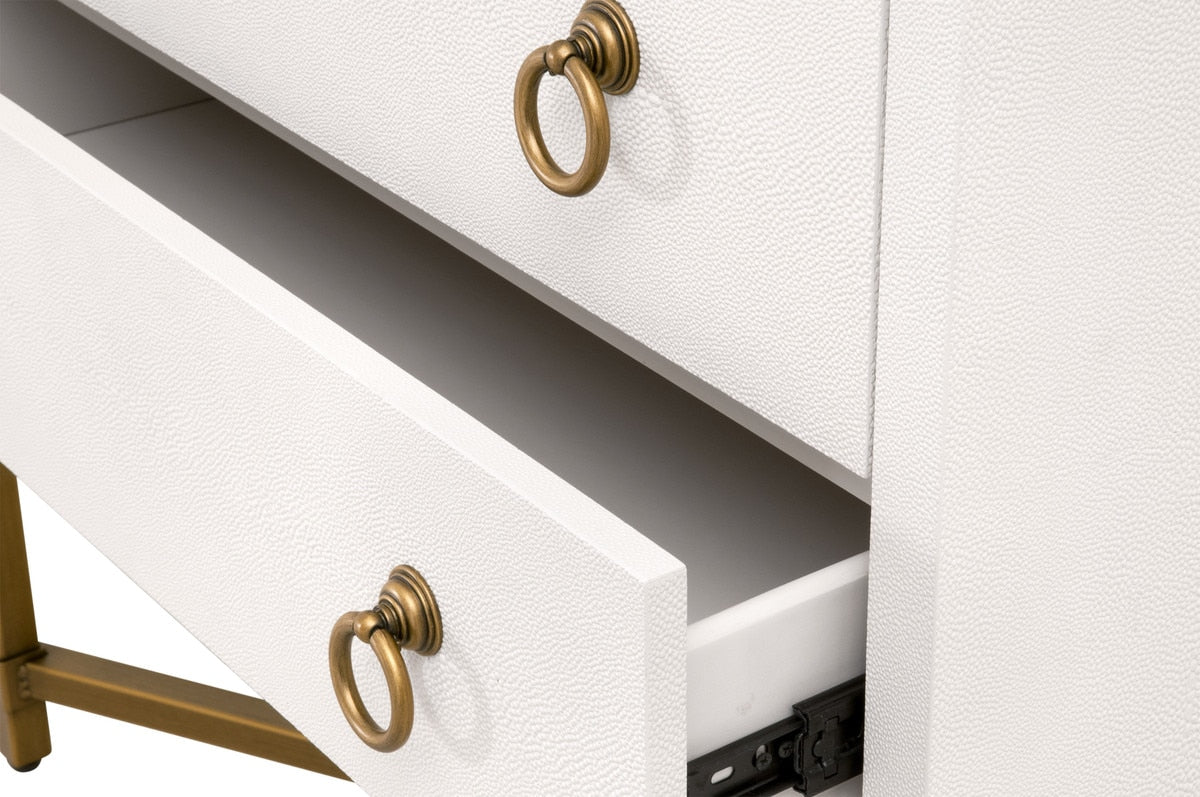 Strand Shagreen 2-drawer Nightstand from Essentials For Living - Luna Furniture