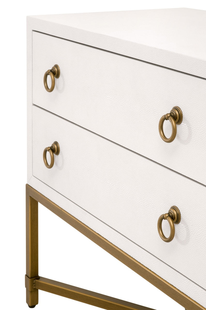 Strand Shagreen 2-drawer Nightstand from Essentials For Living - Luna Furniture