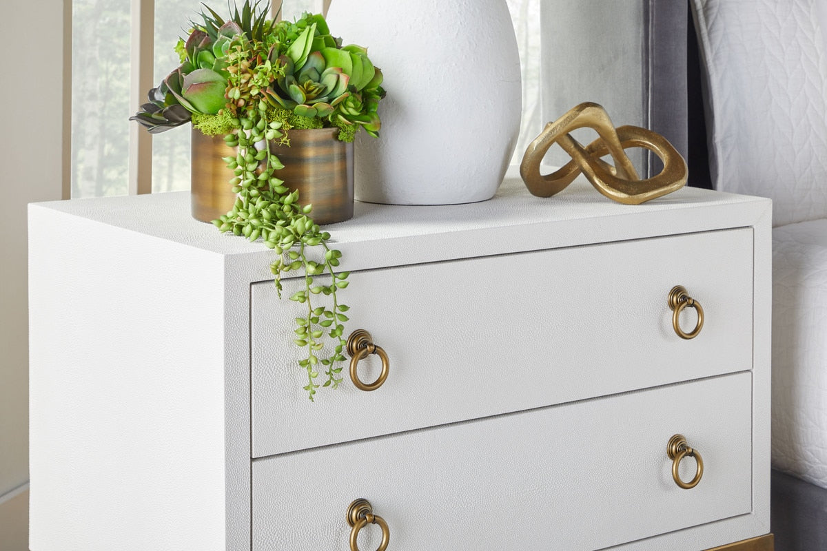 Strand Shagreen 2-drawer Nightstand from Essentials For Living - Luna Furniture
