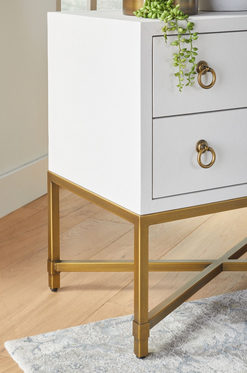 Strand Shagreen 2-drawer Nightstand from Essentials For Living - Luna Furniture