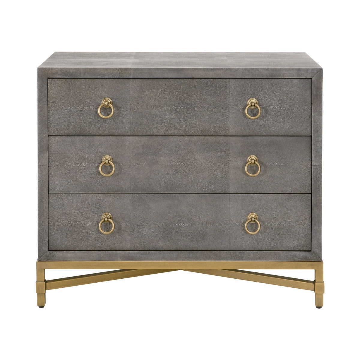 Strand Shagreen 3-drawer Nightstand from Essentials For Living - Luna Furniture