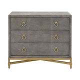 Strand Shagreen 3-drawer Nightstand from Essentials For Living - Luna Furniture