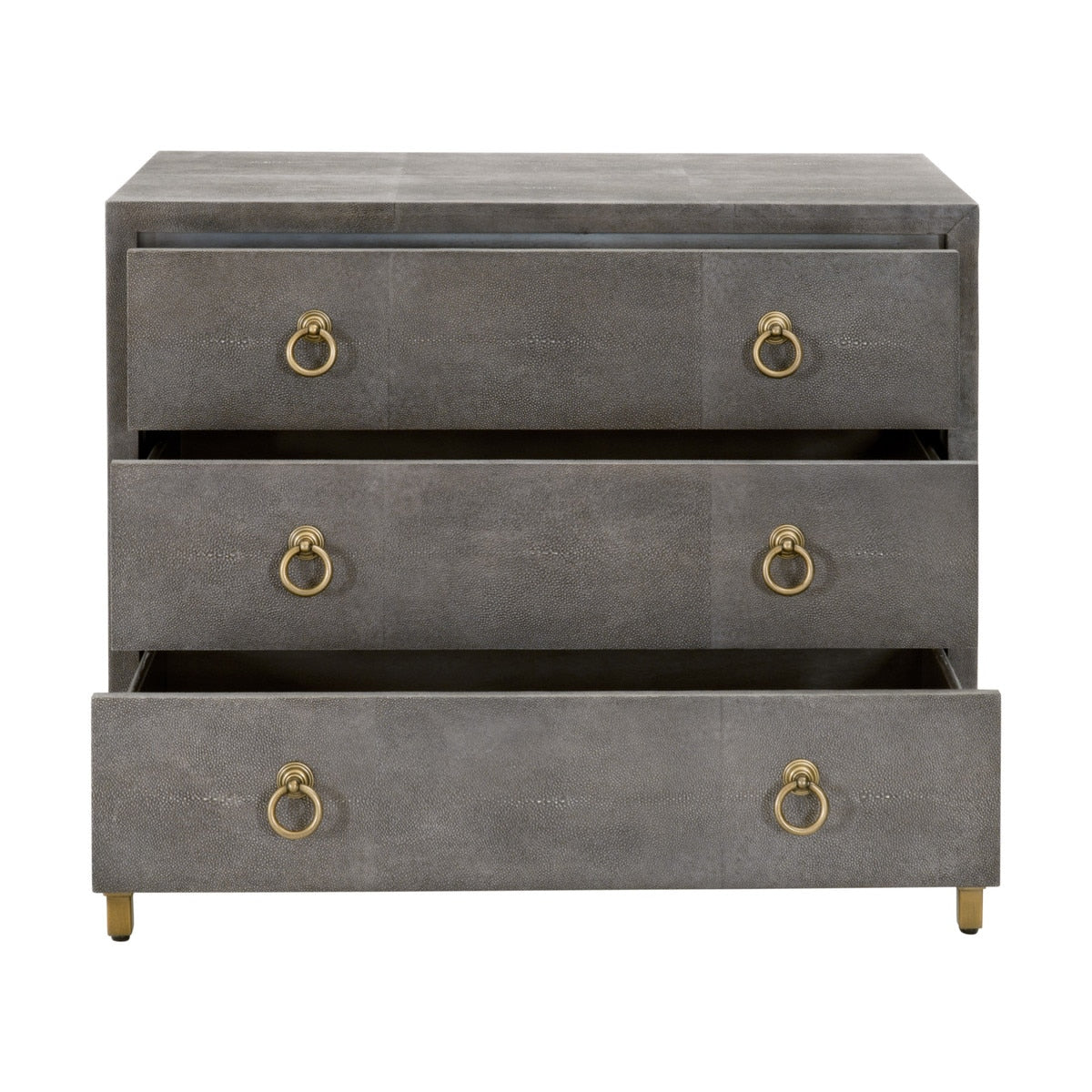 Strand Shagreen 3-drawer Nightstand from Essentials For Living - Luna Furniture