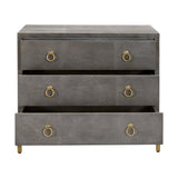 Strand Shagreen 3-drawer Nightstand from Essentials For Living - Luna Furniture