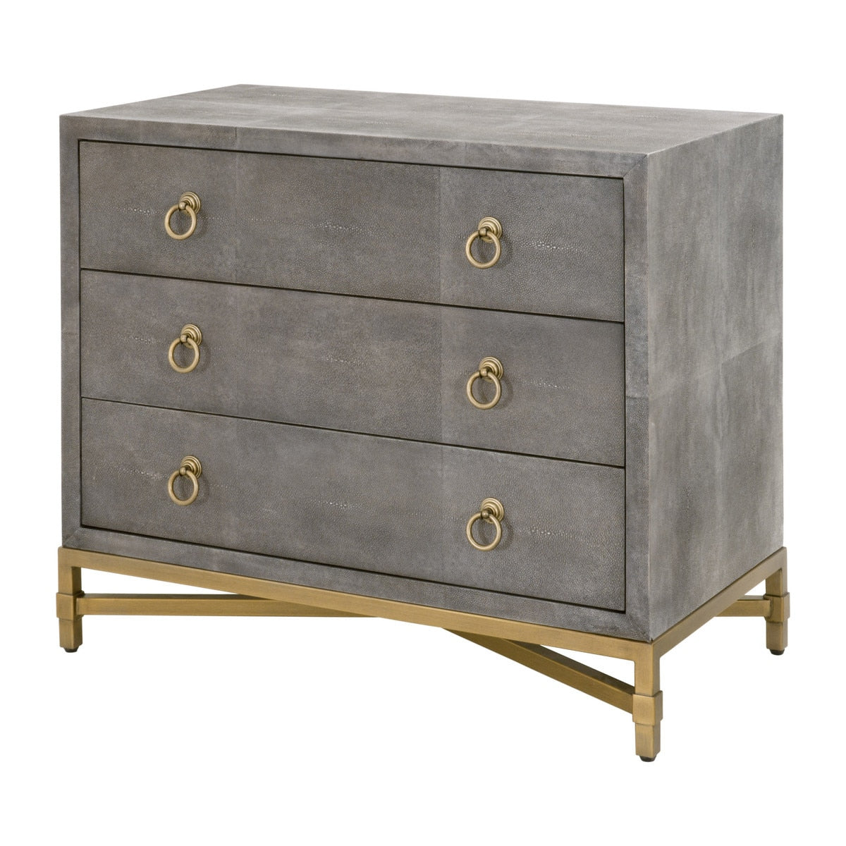Strand Shagreen 3-drawer Nightstand from Essentials For Living - Luna Furniture
